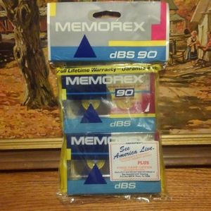 Memorex 🆕 dBS90 2 Pack New Blank Cassette Tapes Lot 🎵 🎶 Tape 📼 90 Minute
